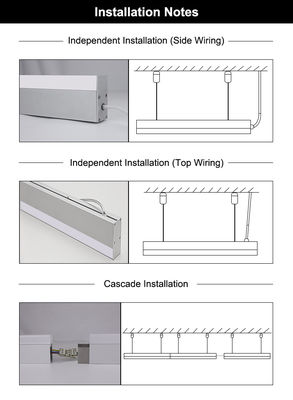 Good price IP20 LED Linear Light Fixture AC100V-240V Installations Aluminum Material online