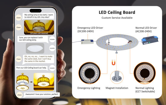 Good price Customized Dimmable LED Ceiling Lamp Energy Saving 100V-220V online